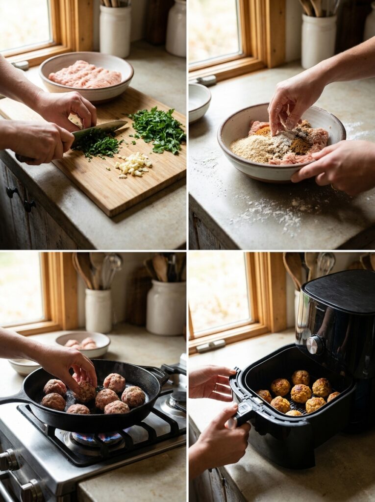 Air Fryer Chicken Meatballs: The Ultimate Guide to Juicy, Flavorful Meatballs 14 Cooking chicken meatballs step b… 202605131817