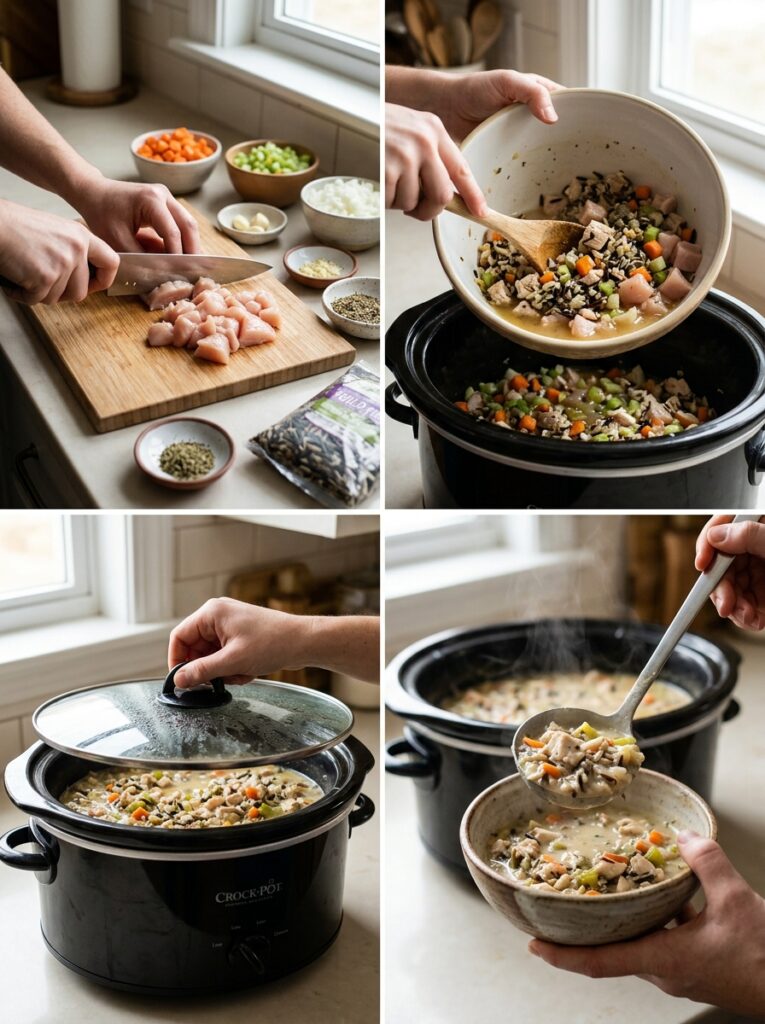slow cooker chicken and wild rice soup 14 Cooking chicken wild rice soup 202605302109