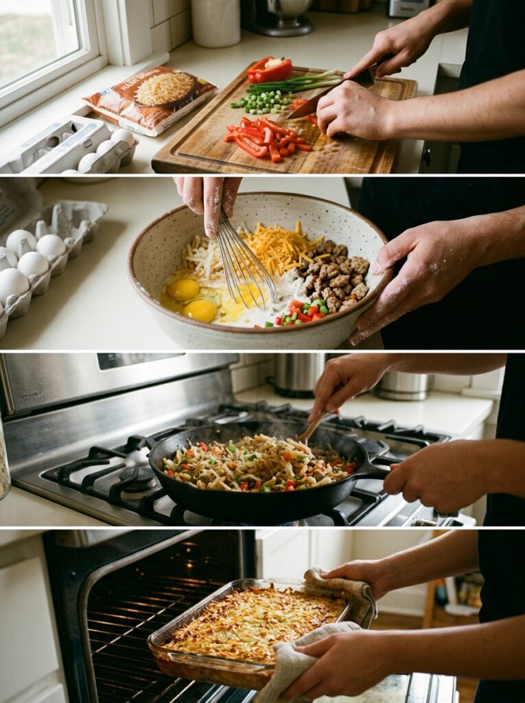 Cooking crispy hash brown casserole 202606102124