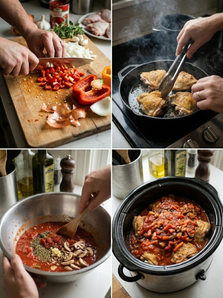 Crockpot Chicken Cacciatore: A Slow Cooker Italian Classic 14 Cooking crockpot chicken cacciat… 202605162215