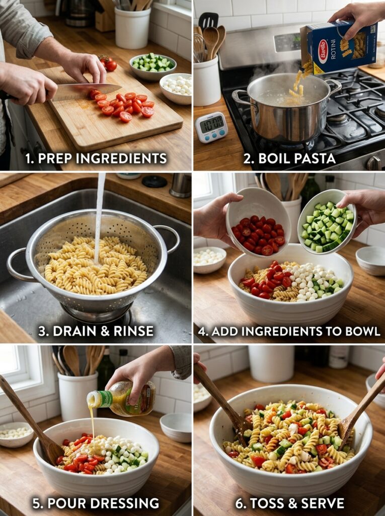 Five Ingredient Dump and Go Pasta Salad: Easy, No-Fuss Recipe 14 Cooking five ingredient pasta salad 202606031922