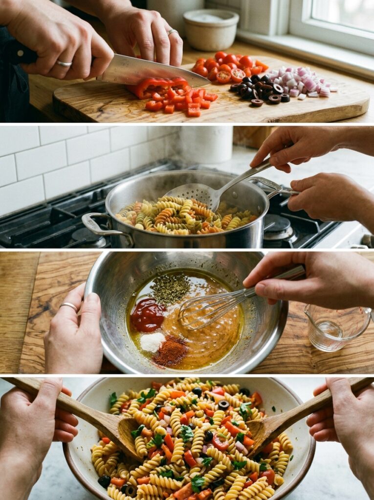 Tangy French Dressing Vegetable Pasta Salad 14 Cooking french dressing vegetabl… 202606051817