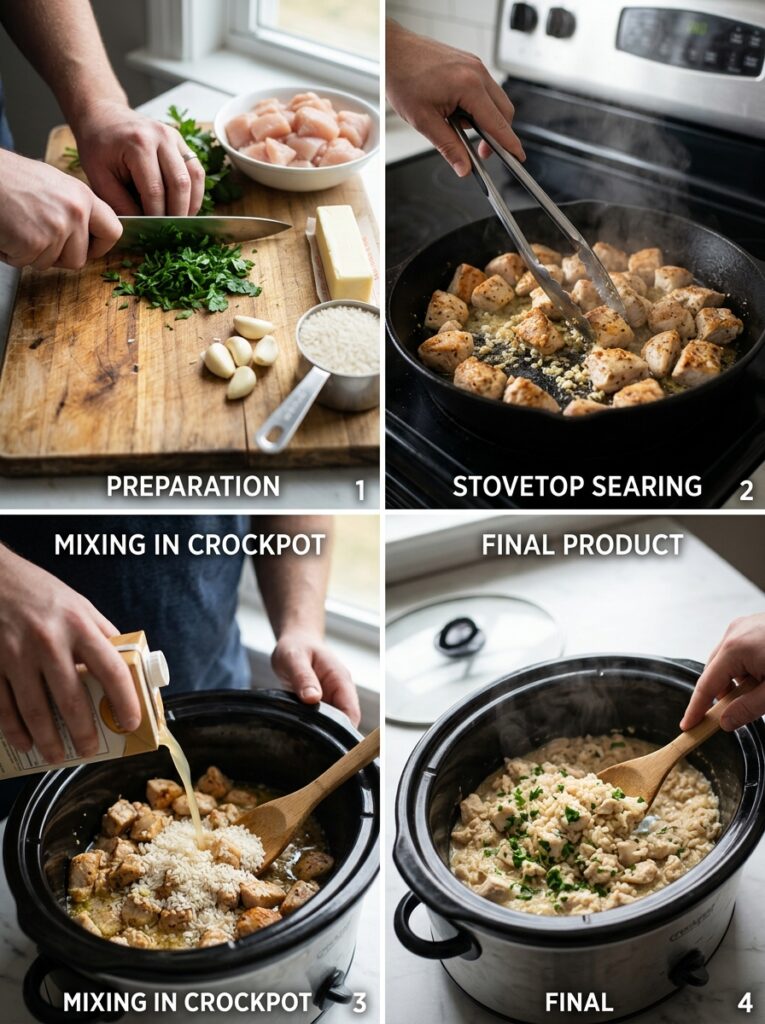 Crockpot Garlic Butter Chicken and Rice 14 Cooking garlic butter chicken rice 202605032235
