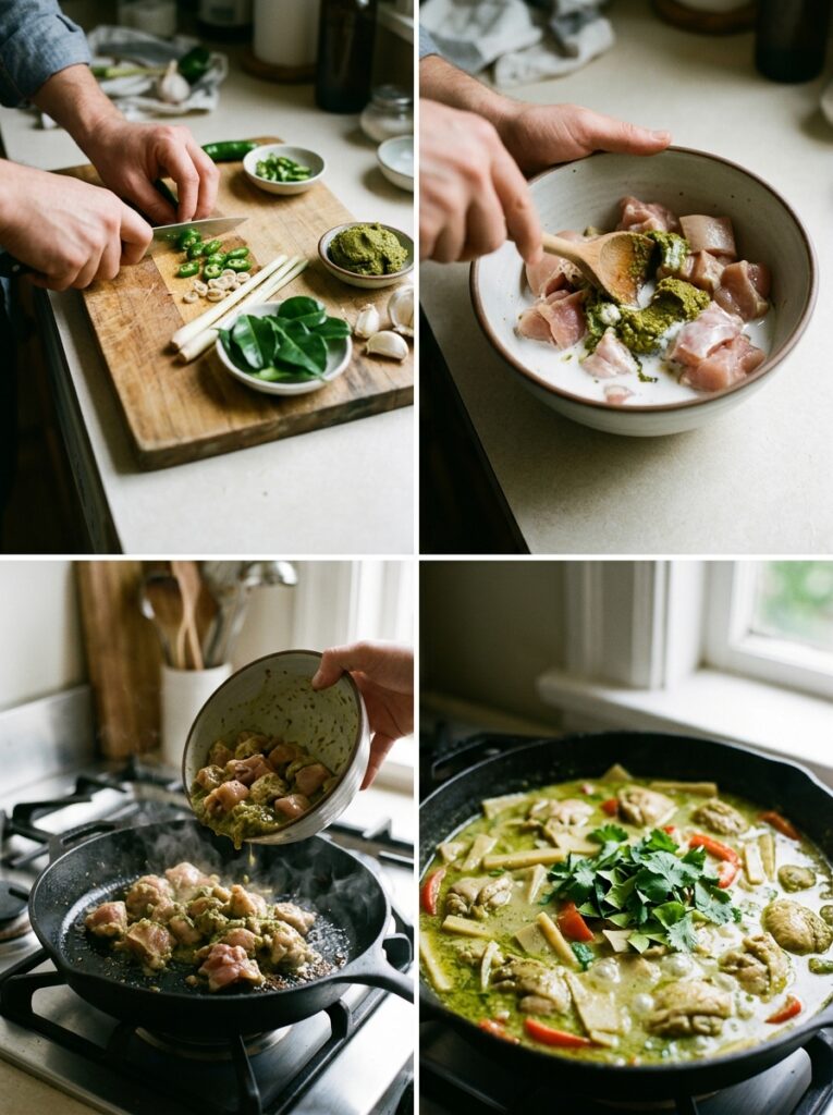 Green Curry Chicken Thighs: A Creamy, Spicy, and Aromatic Thai Delight 14 Cooking green curry chicken thighs 202605122229