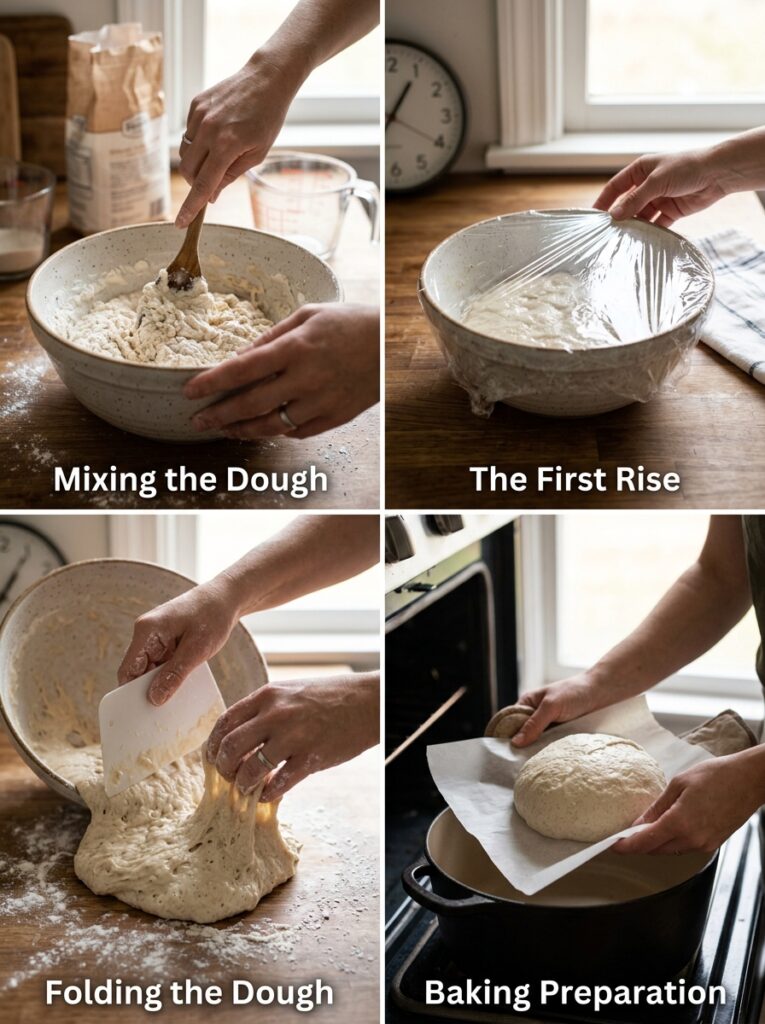 Easy no knead artisan bread: A Homemade Crusty Loaf Recipe 14 Cooking no knead artisan bread 202606111930