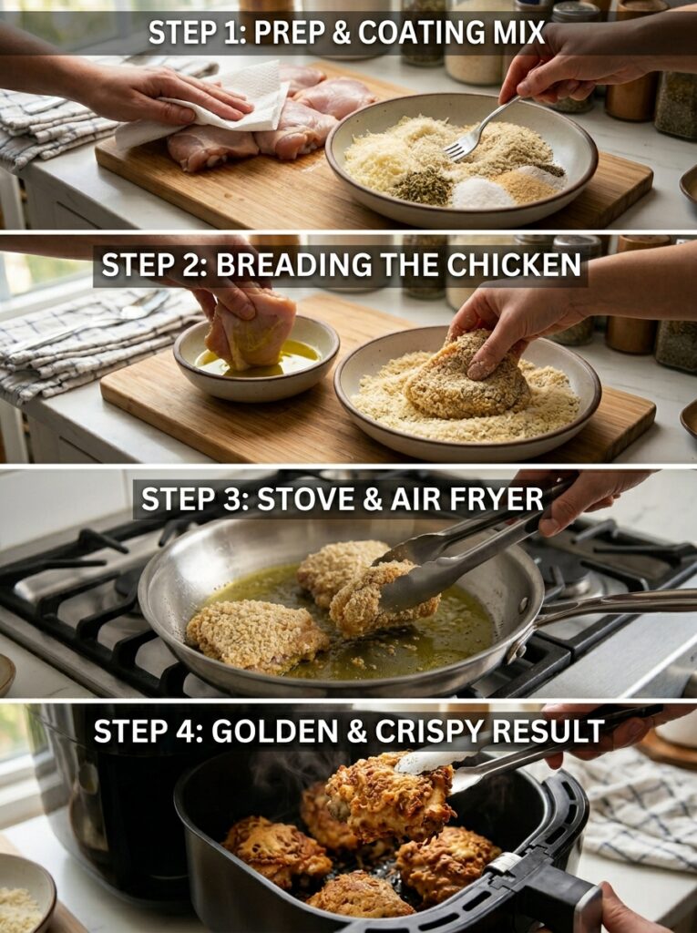 Air Fryer Parmesan Chicken Thighs 14 Cooking parmesan chicken thighs 202606021956