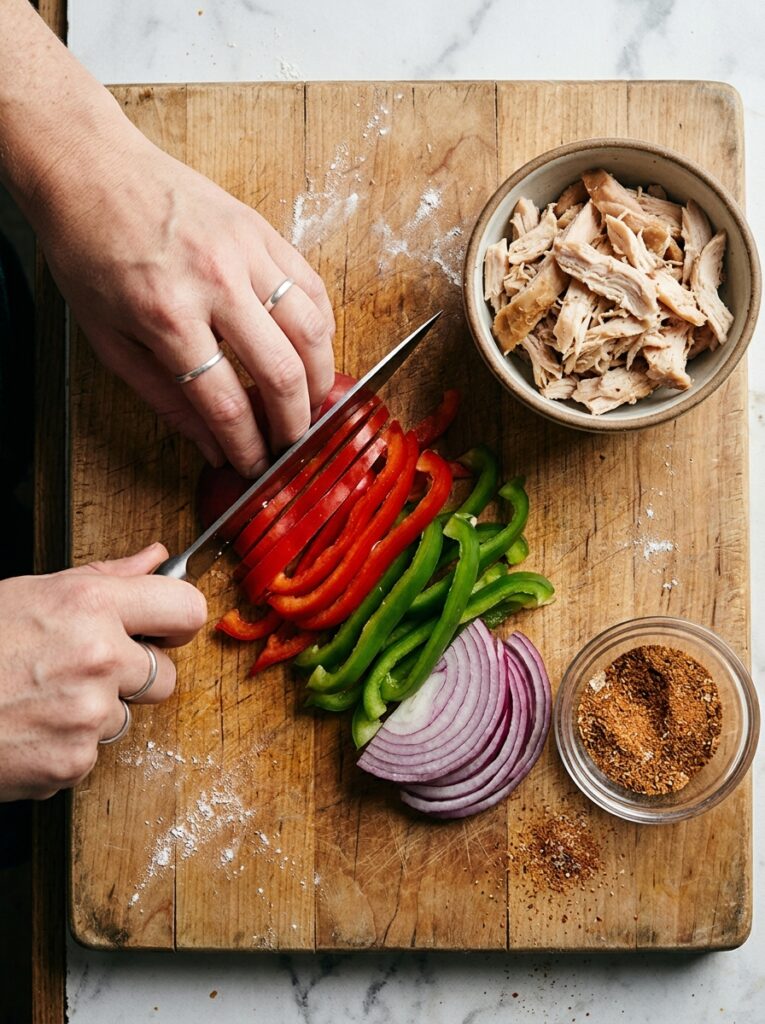 Rotisserie Chicken Fajita Bowls 14 Cooking rotisserie chicken fajit… 202605021802