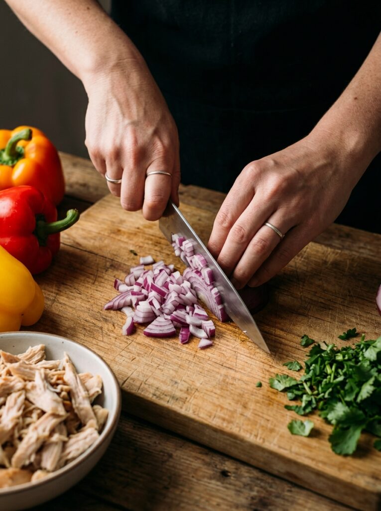 Rotisserie Chicken Taco Stuffed Peppers 14 Cooking rotisserie chicken taco … 202605241811