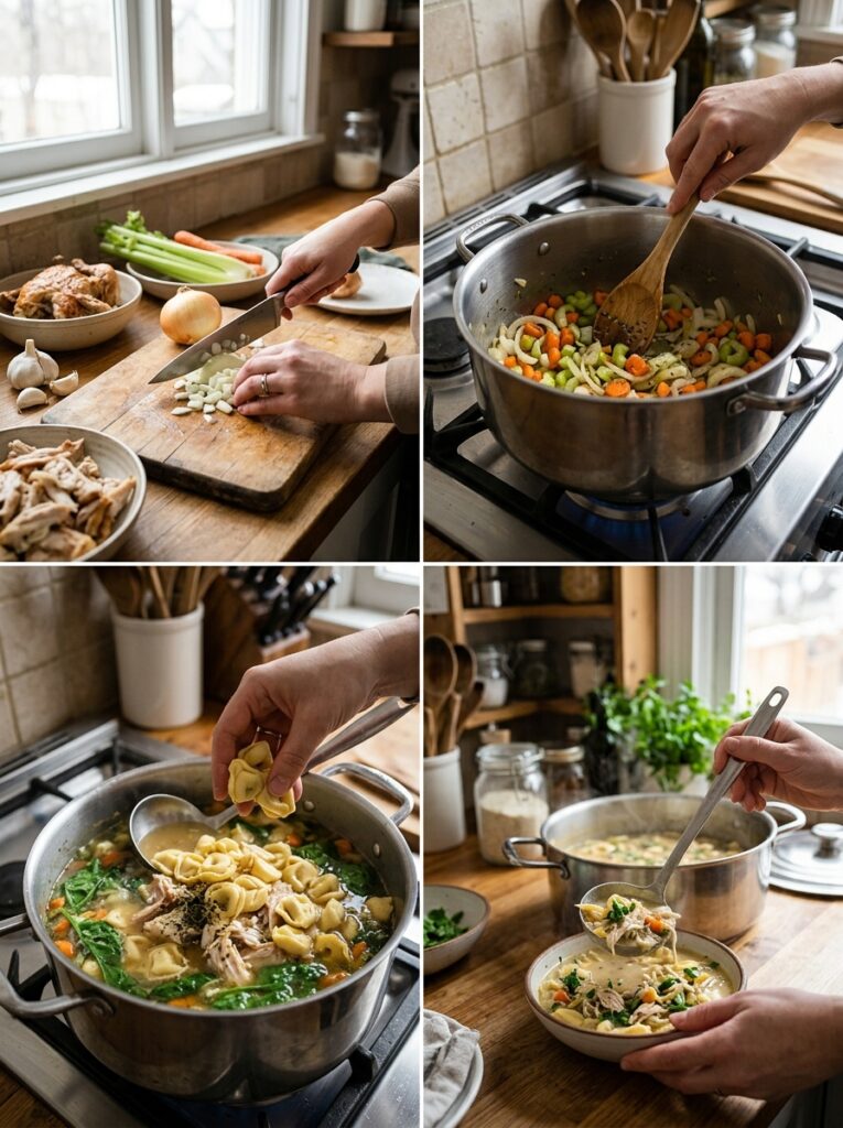 Rotisserie Chicken Tortellini Soup 14 Cooking rotisserie chicken torte… 202605101424
