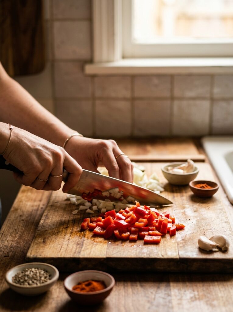 Shakshuka recipe with feta cheese 14 Cooking shakshuka with feta cheese 202606102110
