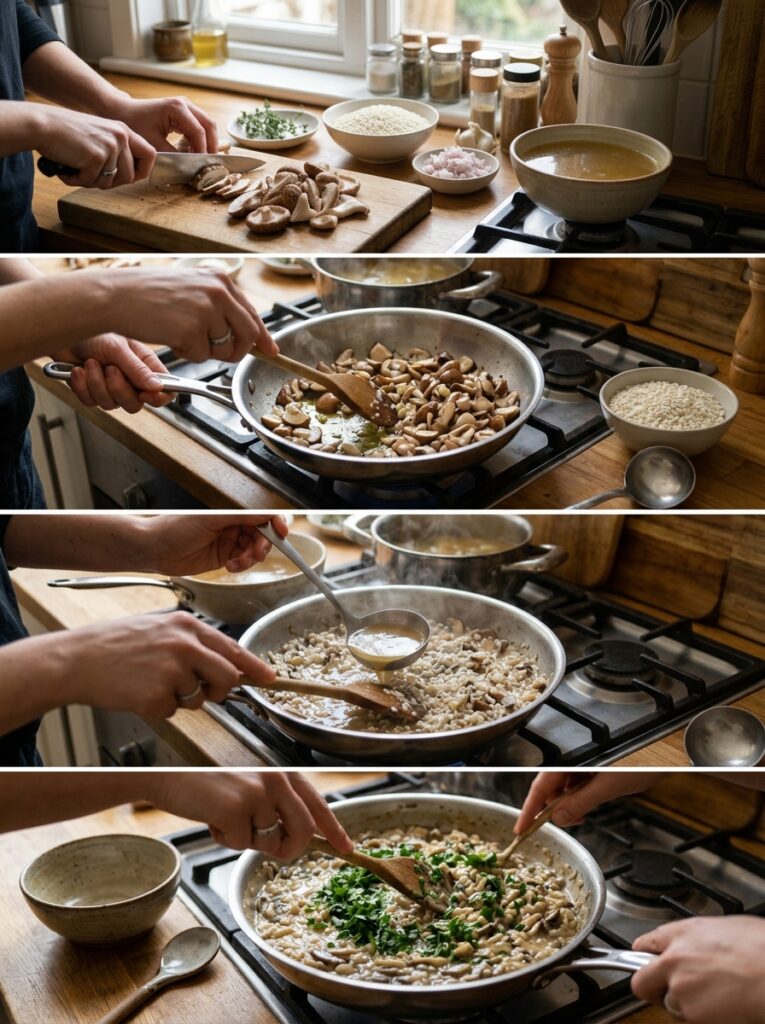 Creamy Vegan Mushroom Risotto Arborio Recipe 14 Cooking vegan mushroom risotto 202606121559
