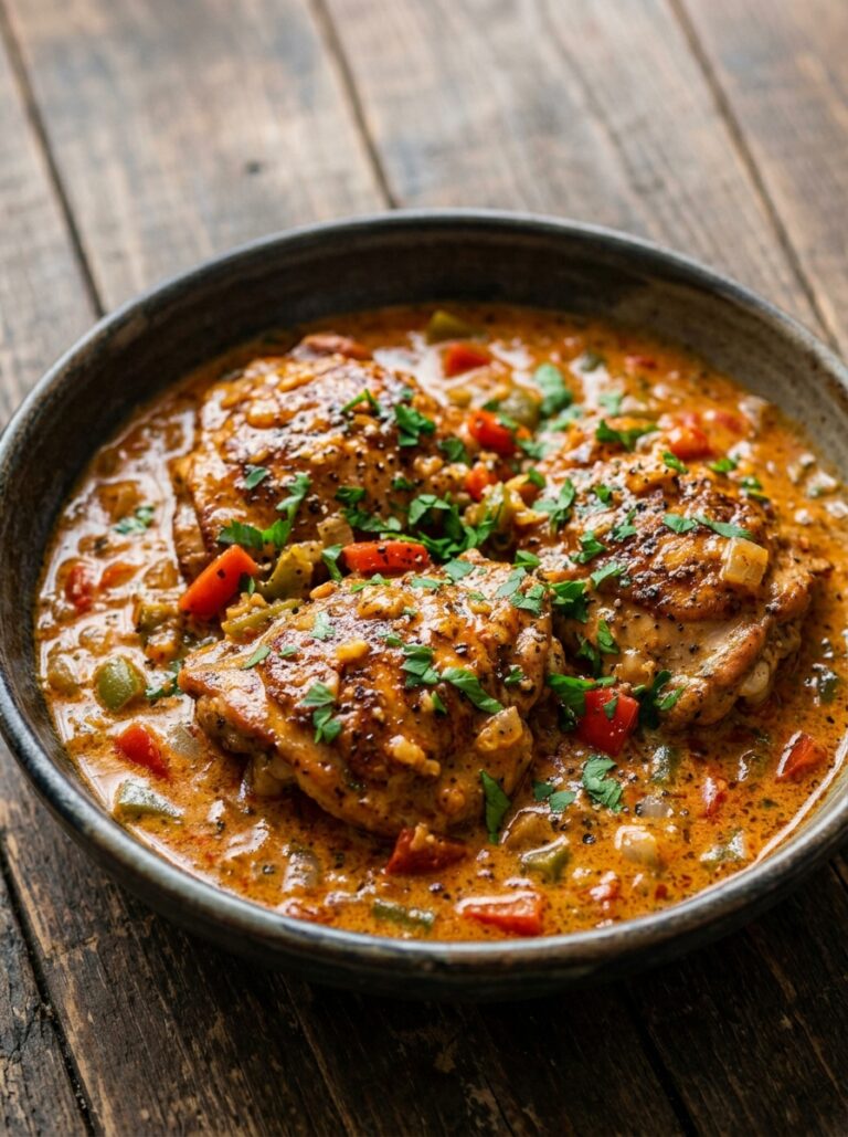 Creamy cajun chicken thighs 202605141222