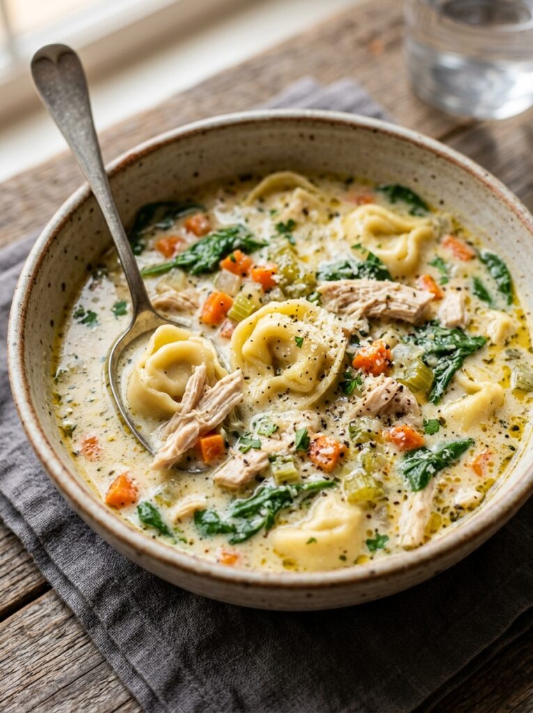 Creamy Chicken Tortellini Soup: A Cozy, Indulgent Meal 12 Creamy chicken tortellini soup 202606071946