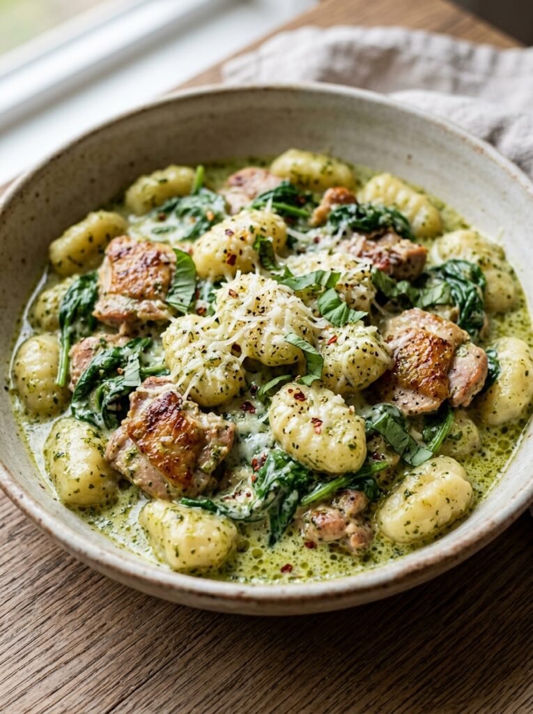 Creamy pesto chicken gnocchi 202605111302