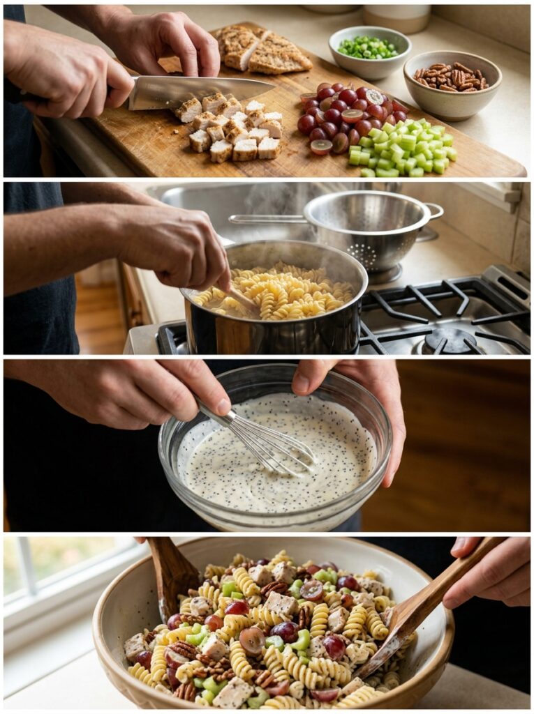 Creamy Poppyseed Chicken Grape Pasta Salad: A Dreamy Summer Dish 14 Creamy poppyseed chicken grape p… 202606051757