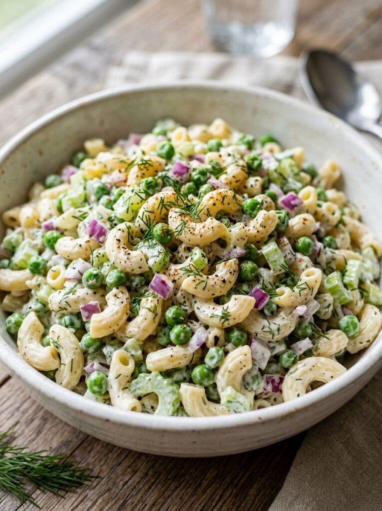 Creamy buttermilk ranch pea macaroni salad 12 Creamy ranch pea macaroni salad 202606041822