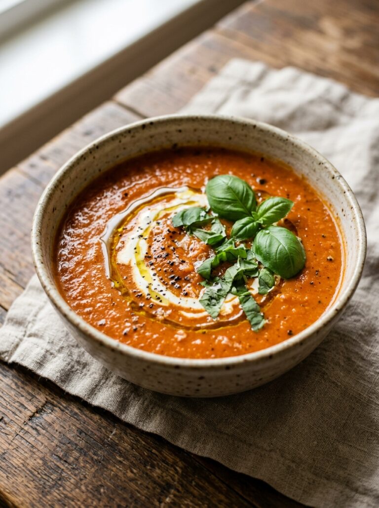 Creamy roasted tomato basil soup 17 Creamy roasted tomato basil soup 202606071913