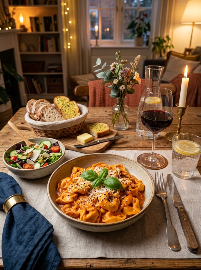 15 minute creamy tomato tortellini 15 Creamy tomato tortellini setup 202606081941