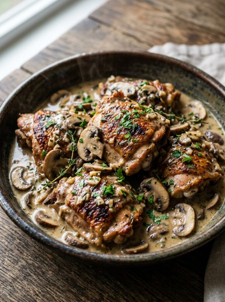 Crockpot Creamy Mushroom Chicken Thighs: Slow Cooker Comfort Food 17 Crockpot chicken thighs recipe 202605302130