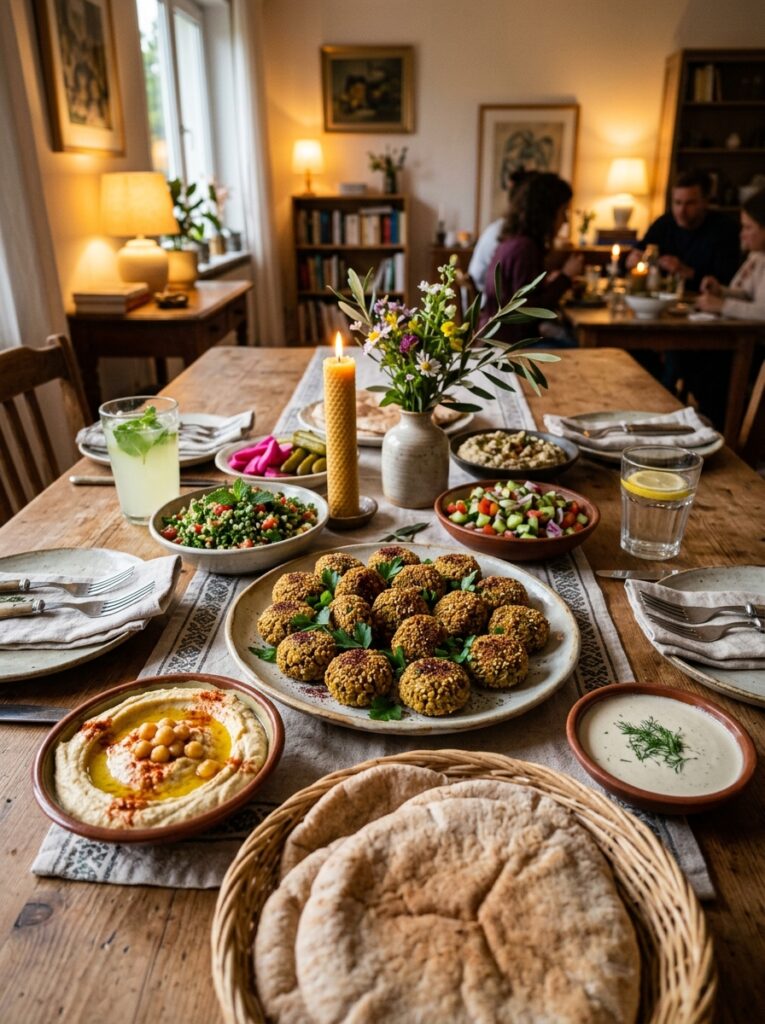 Crispy baked falafel recipe authentic 4 Falafel recipe with side dishes 202606121627