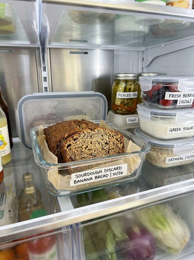 Sourdough discard banana bread moist: The Ultimate Homemade Recipe 16 Food containers with banana bread 202606112023