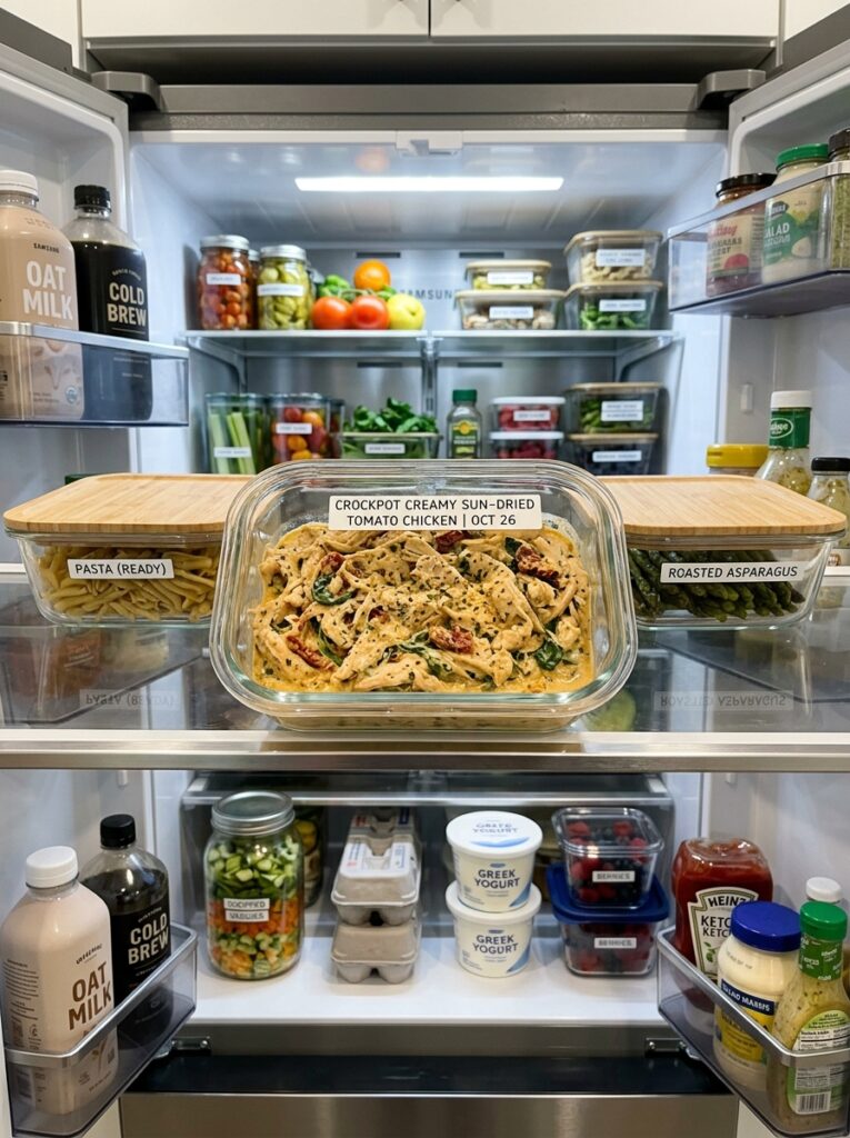 Crockpot Creamy Sun Dried Tomato Chicken 16 Food storage containers Crockpot… 202605081341