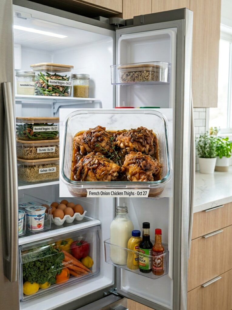 French Onion Chicken Thighs 16 Food storage containers French o… 202605162212
