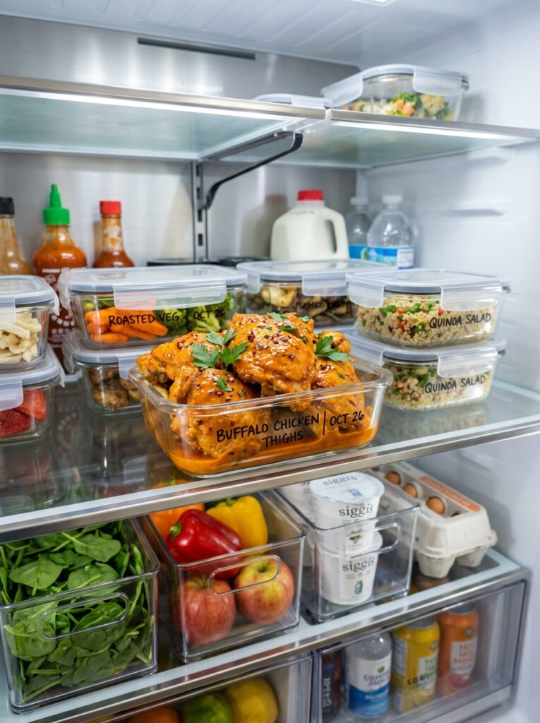 Air Fryer Buffalo Chicken Thighs: Crispy, Juicy, and Spicy 16 Food storage containers air frye… 202605311726 1