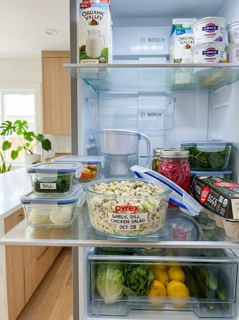 Garlic Dill Chicken Salad: The Ultimate Easy Homemade Recipe 5 Food storage containers chicken … 202605052101