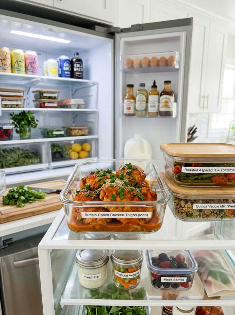 Buffalo Ranch Chicken Thighs: A Spicy, Creamy Homemade Recipe 16 Food storage containers chicken … 202605101417