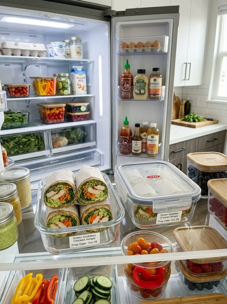 Chicken Breast Green Goddess Wraps 16 Food storage containers chicken … 202605211306