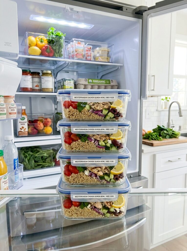 Mediterranean Chicken Quinoa Bowls: Complete Homemade Recipe 16 Food storage containers chicken … 202605231836