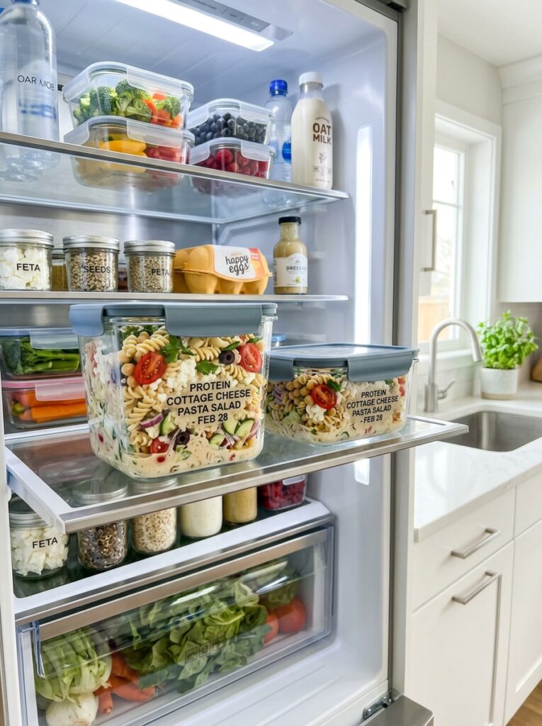 High Protein Cottage Cheese Pasta Salad: A Healthy, Hearty Meal 5 Food storage containers cottage … 202606031847