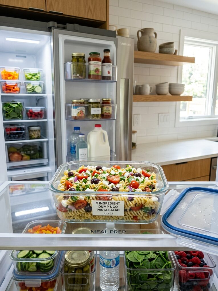 Five Ingredient Dump and Go Pasta Salad: Easy, No-Fuss Recipe 16 Food storage containers fridge o… 202606031922