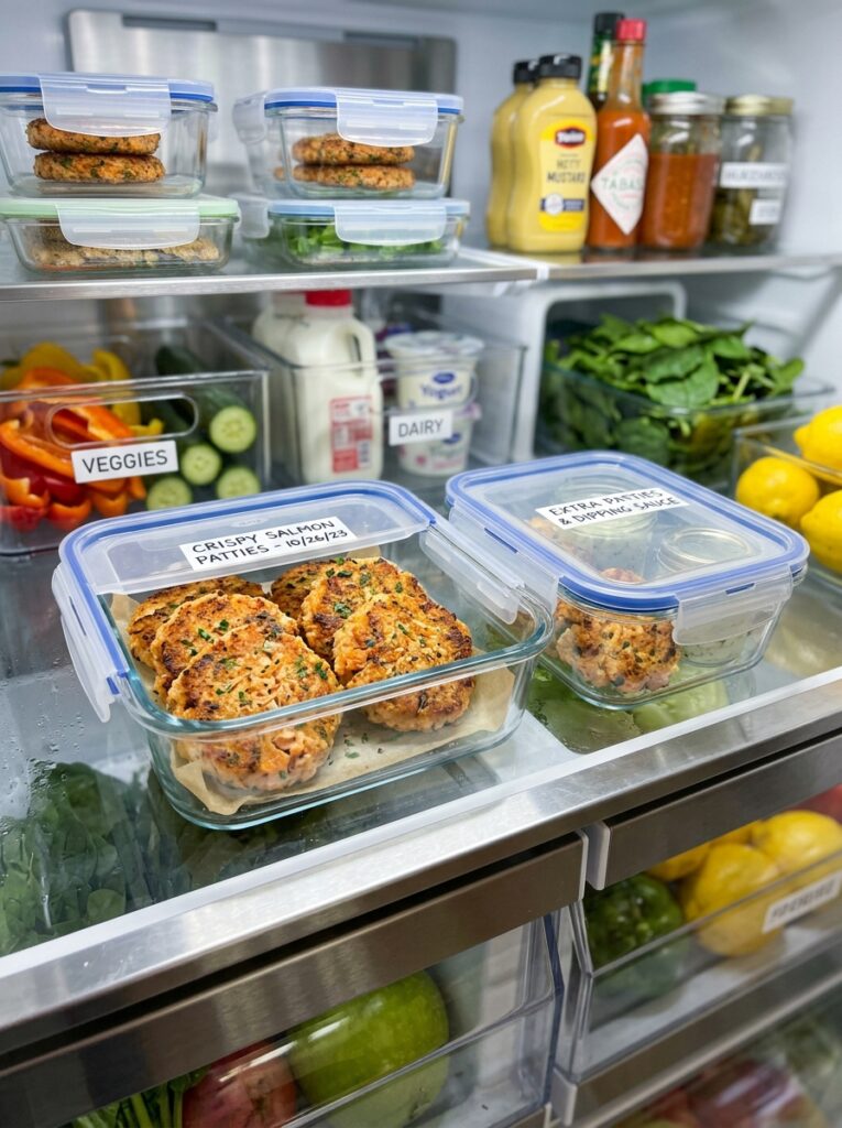 Easy canned salmon patties crispy: A Simple Homemade Recipe 16 Food storage containers fridge o… 202606081947