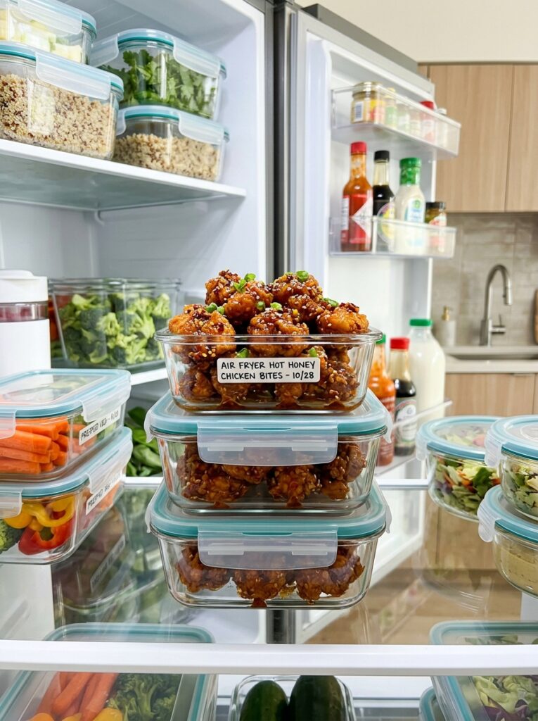 air fryer hot honey chicken bites 16 Food storage containers hot hone… 202605141215