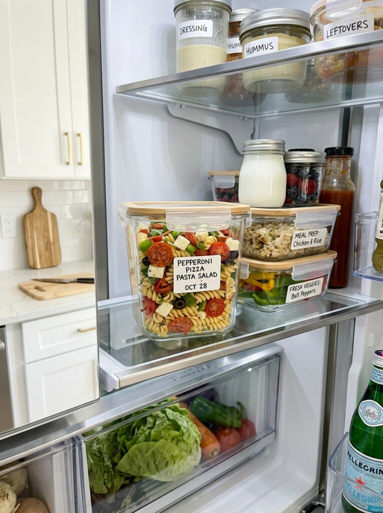 Easy Pepperoni Pizza Style Pasta Salad 16 Food storage containers pasta salad 202606031937