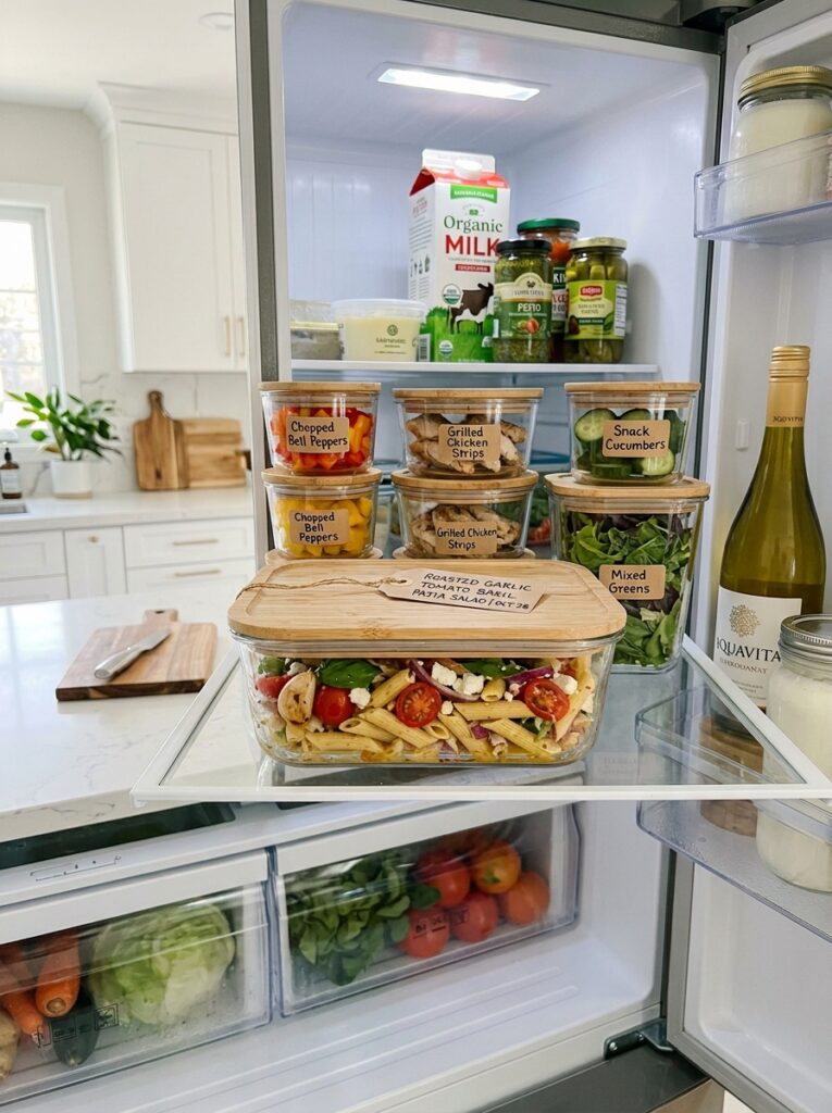 Food storage containers pasta salad 202606041819