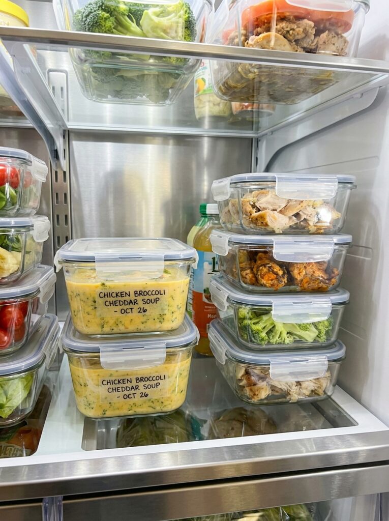 rotisserie chicken broccoli cheddar soup 16 Food storage containers rotisser… 202605131812