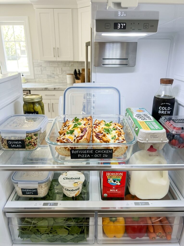 Rotisserie Chicken French Bread Pizza 16 Food storage containers rotisser… 202605171827