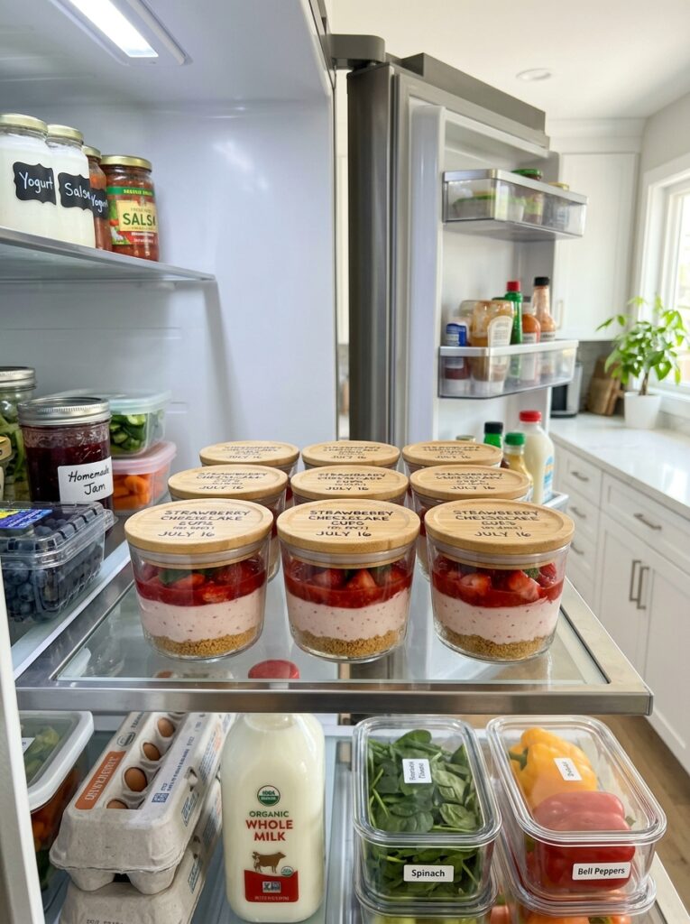 No Bake Strawberry Cheesecake Cups: An Irresistible Homemade Delight 16 Food storage containers strawber… 202606091821