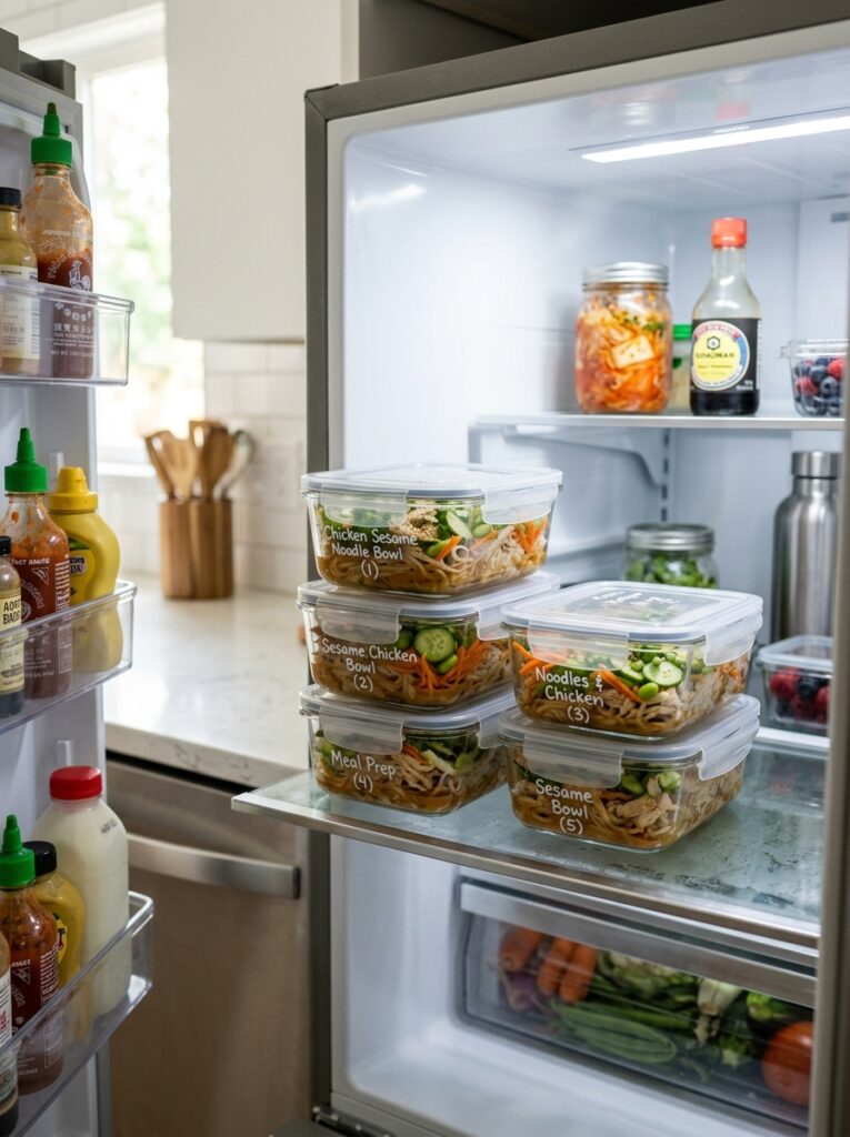 Rotisserie Chicken Sesame Noodle Bowls 16 Food storage containers with chi… 202605052119