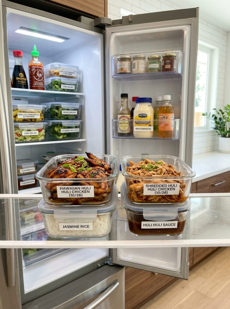 Hawaiian Huli Huli Chicken: The Ultimate Guide to Authentic Homemade Grilled Chicken 16 Food storage containers with chi… 202605092007