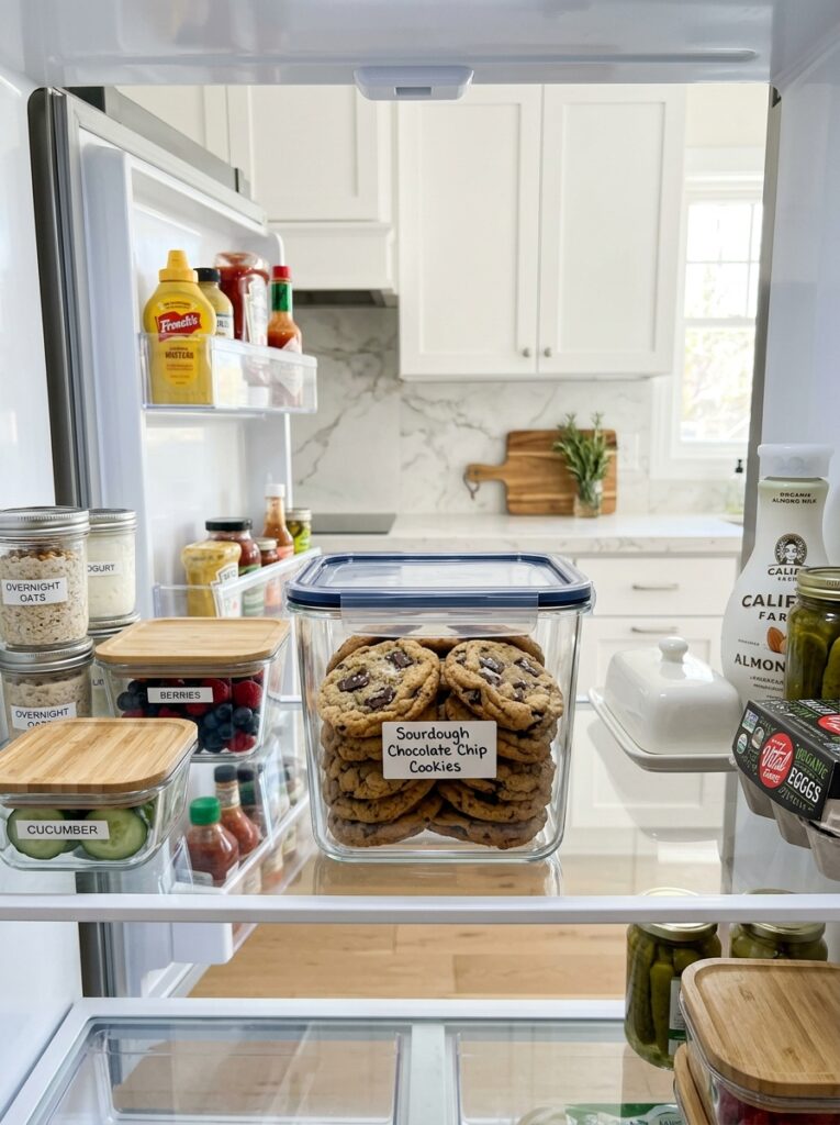 Sourdough discard chocolate chip cookies 16 Food storage containers with coo… 202606111856