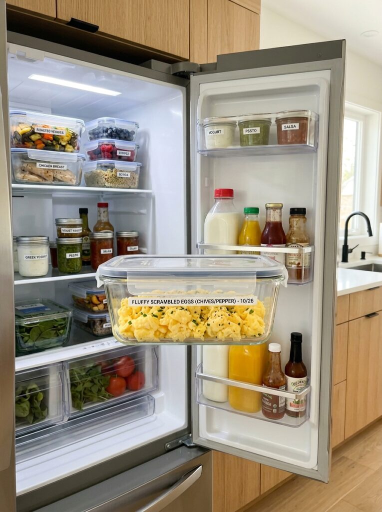Food storage containers with eggs 202606102135