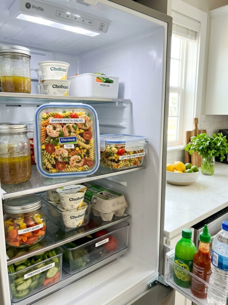 Zesty cilantro lime shrimp pasta salad 16 Food storage containers with pas… 202606051747