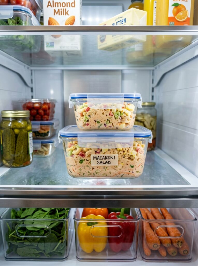 Creamy thousand island dressing macaroni salad 16 Food storage containers with salad 202606062101