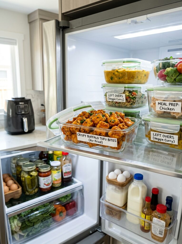Crispy Buffalo Tofu Bites Air Fryer: The Ultimate Healthy Snack 16 Food storage crispy tofu bites 202606121509