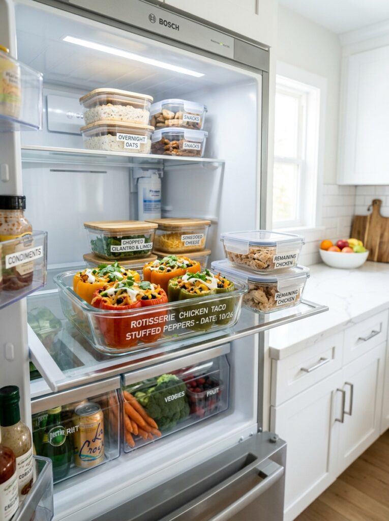 Rotisserie Chicken Taco Stuffed Peppers 16 Food storage rotisserie chicken … 202605241811