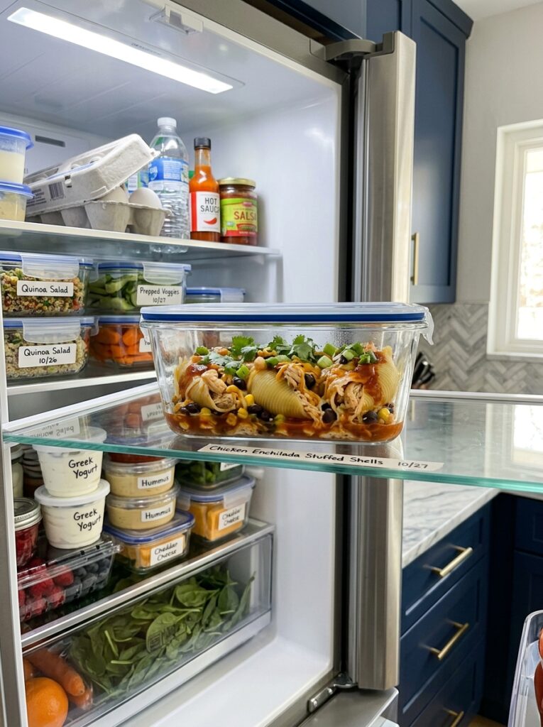 Rotisserie Chicken Enchilada Stuffed Shells 5 Food storage rotisserie chicken … 202605252011